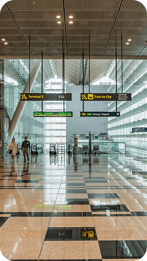 Travelers at airport