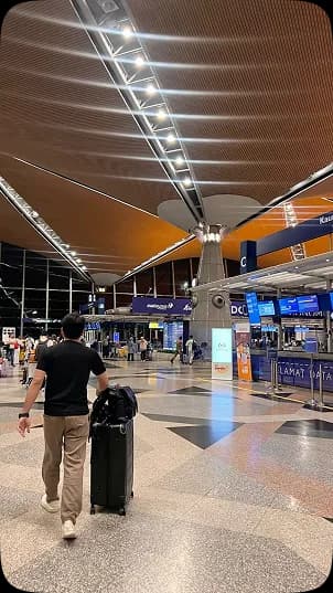 Travelers at airport