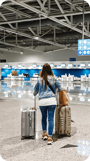 Travelers at airport