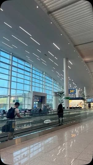 Travelers at airport