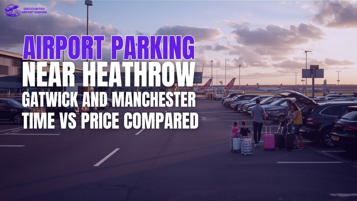 Airport Parking Near Heathrow, Gatwick and Manchester: Time vs Price Compared